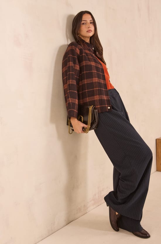 FLAUBERT striped wide pants;${refinementColor}