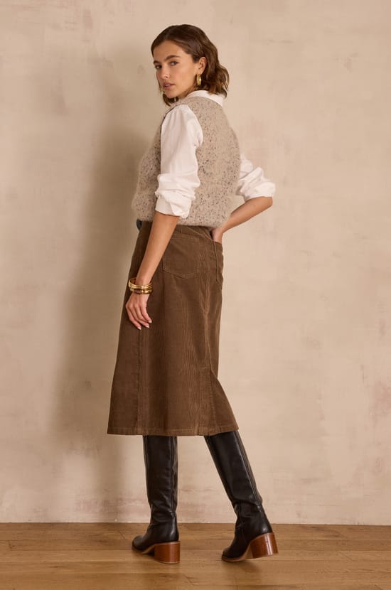 KAYNE corduroy skirt;${refinementColor}