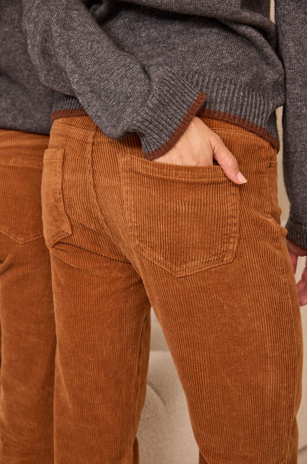 Unisex wide corduroy pants ROMANTIC;${refinementColor}