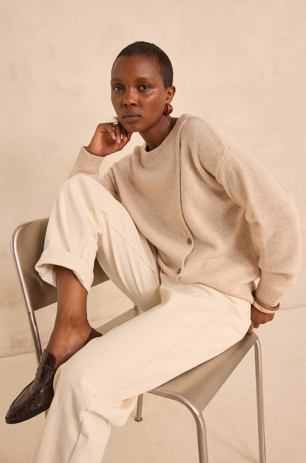 Abby wool and yak blend sweater;${refinementColor}