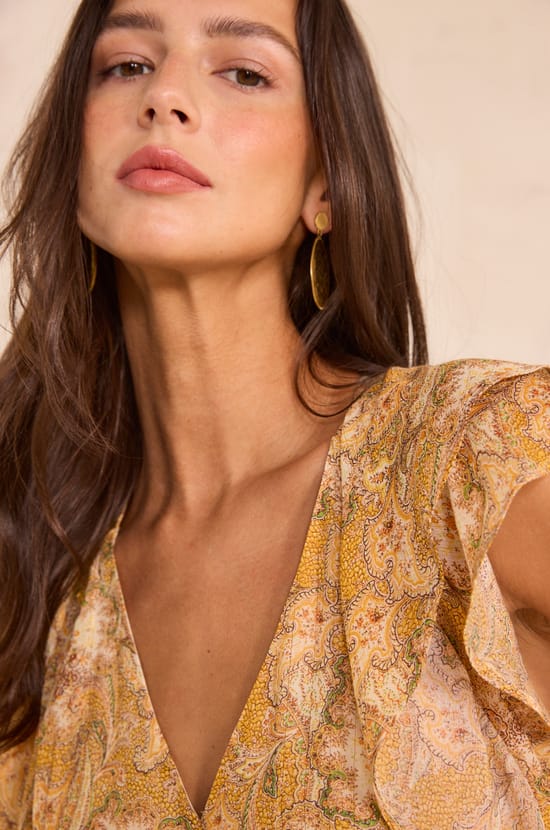 Fluid printed dress BOUCHRA;${refinementColor}