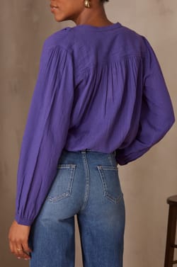 Blouse PAPILLON en coton;${refinementColor}
