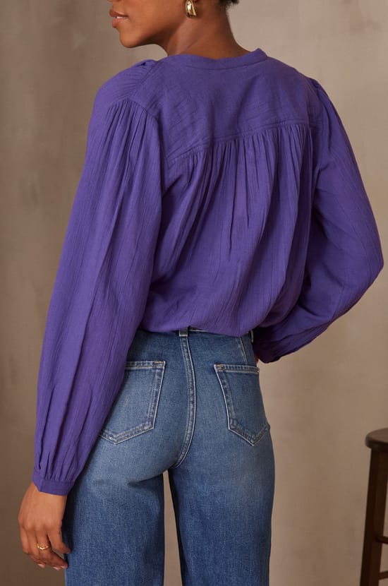 Blouse PAPILLON en coton;${refinementColor}