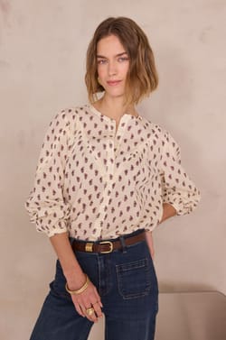 Blouse &agrave; imprim&eacute; Paisley DIA;${refinementColor}