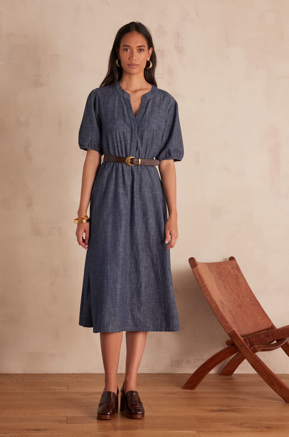 Robe LINDA en coton;${refinementColor}
