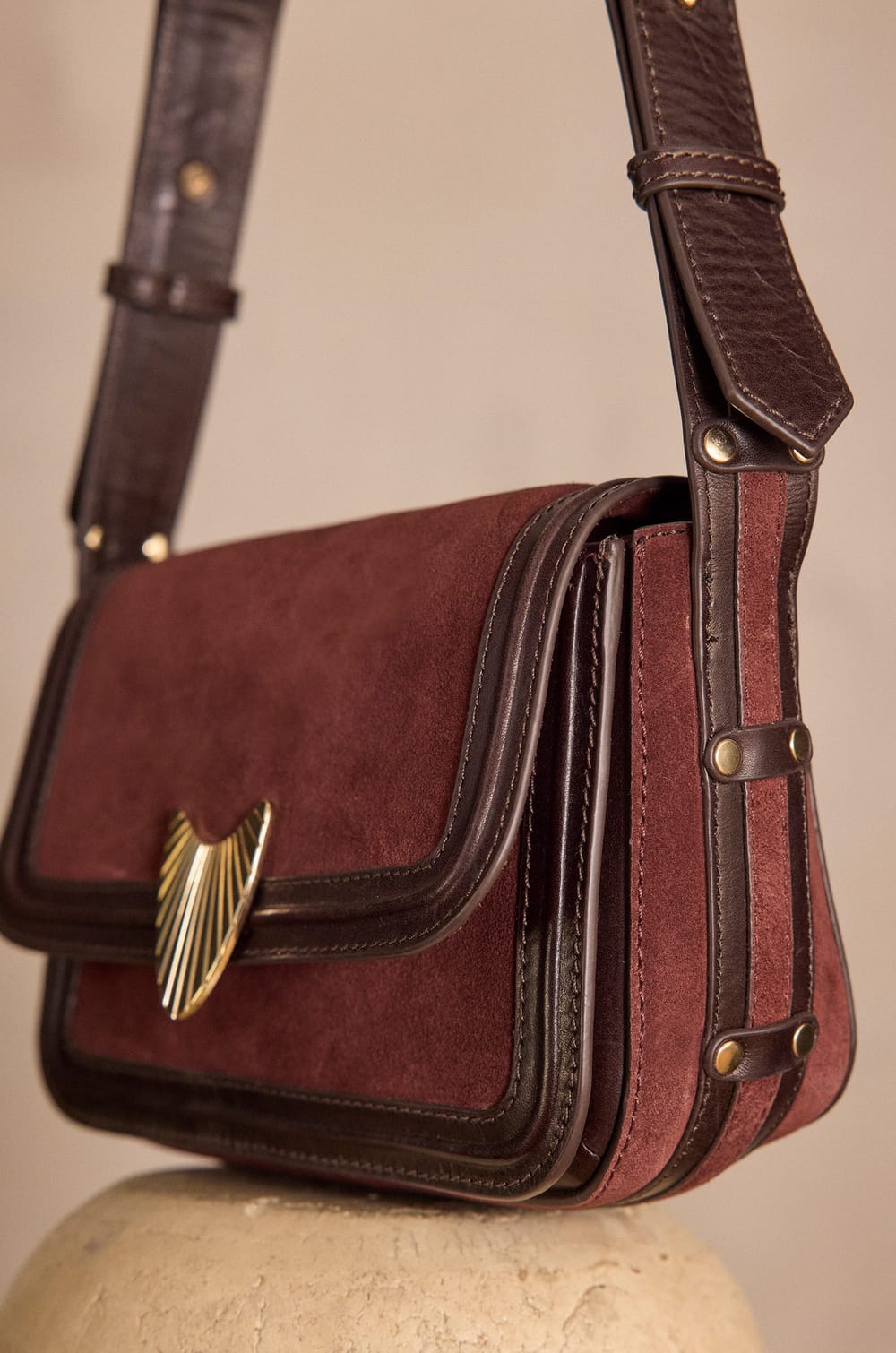 LEONARD MINI leather bag;${refinementColor}