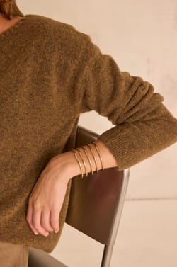 Alloyed wool long sleeve sweater ALESIO;${refinementColor}
