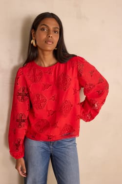 PALMA cotton blouse;${refinementColor}