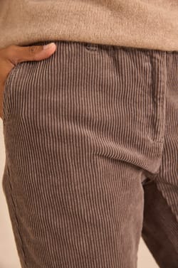 SABIL cotton velvet trousers;${refinementColor}