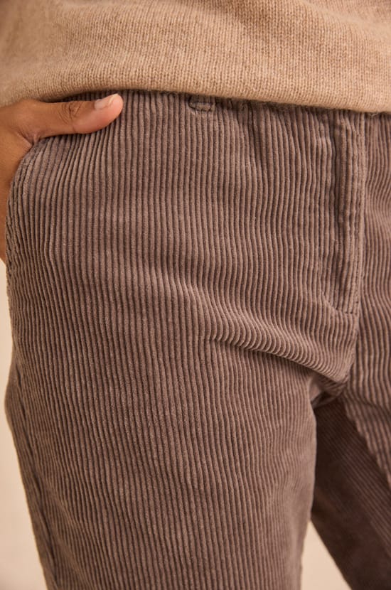 SABIL cotton velvet trousers;${refinementColor}