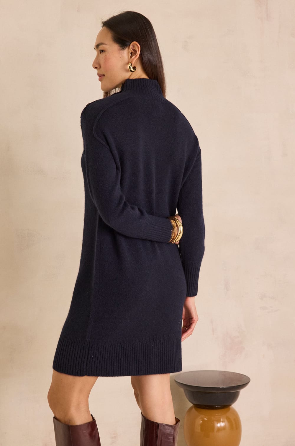 Robe en maille 100% cachemire 4 fils BEAUTY;${refinementColor}