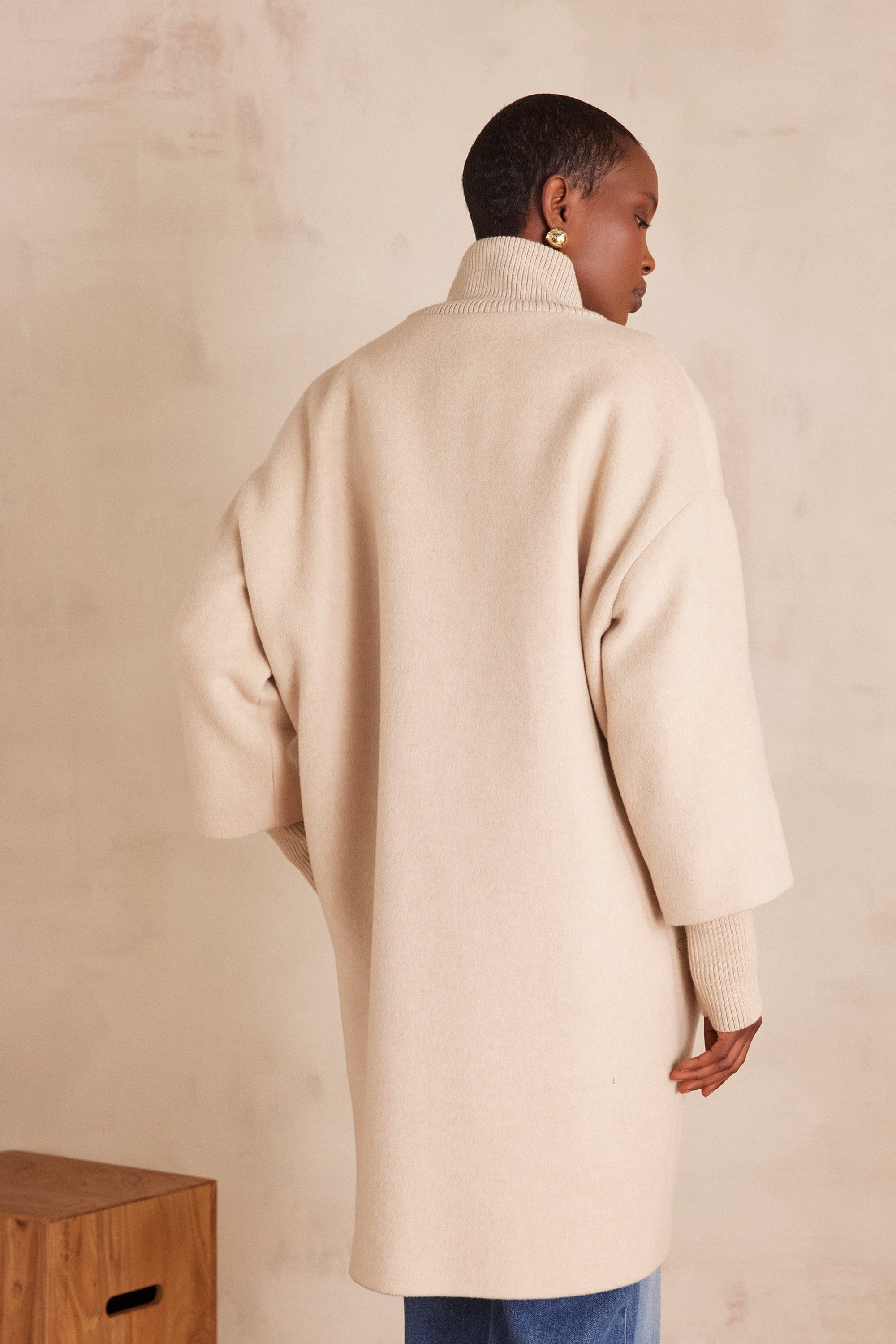 MAGDA wool coat woman | BEIGE | Maison 123