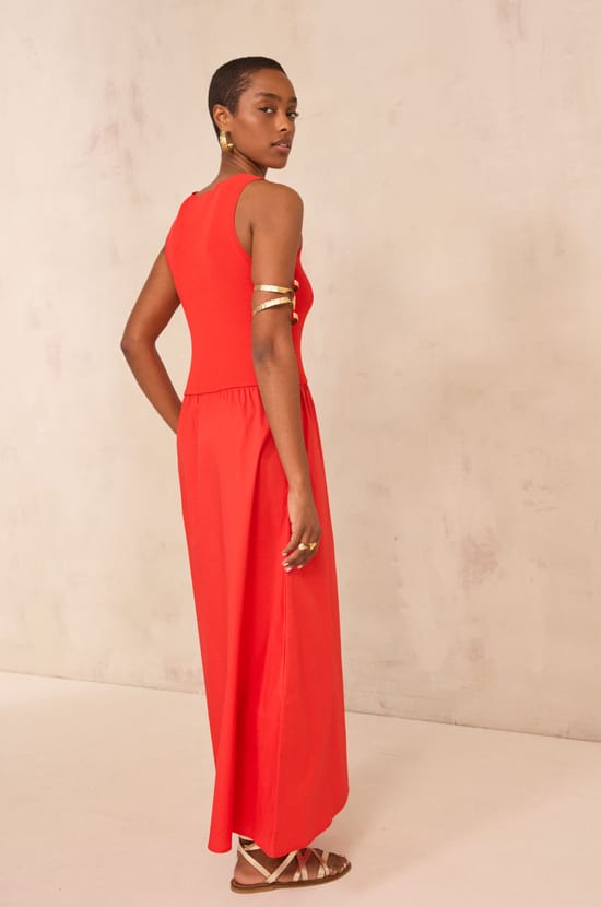 LYS two-tone trapeze dress;${refinementColor}