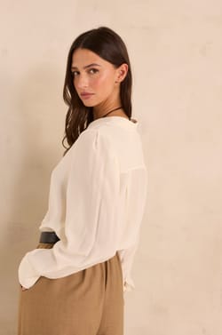 100% silk shirt DAPHNEE;${refinementColor}