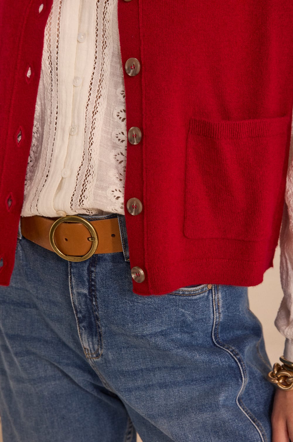 Sleeveless cashmere sweater ARTHUR;${refinementColor}