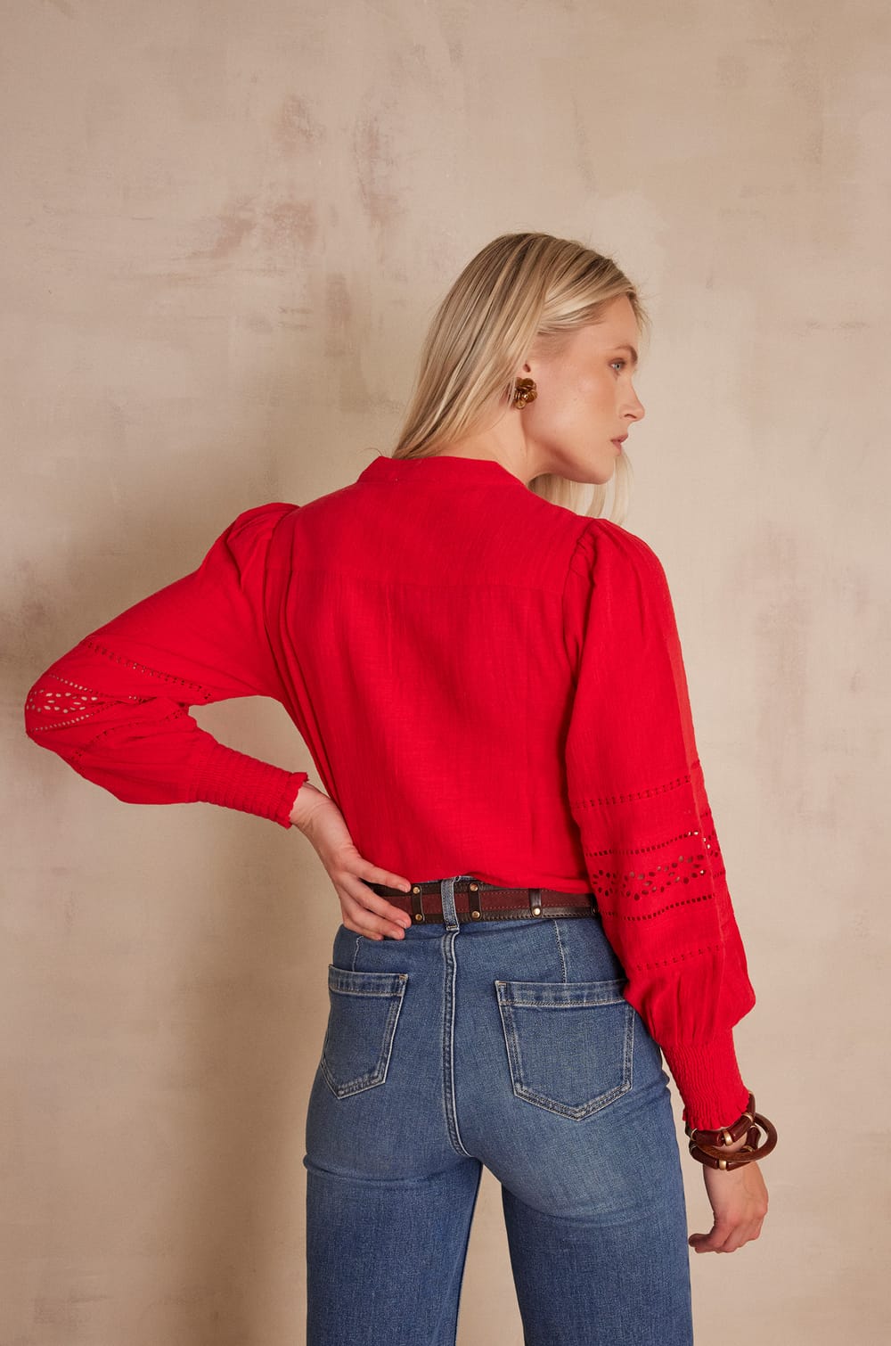 BAILA cotton blouse;${refinementColor}