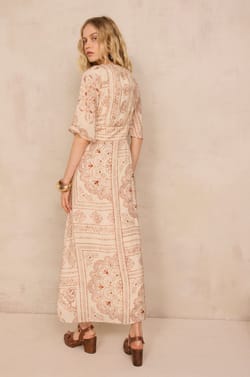 BRANA printed fluid dress;${refinementColor}