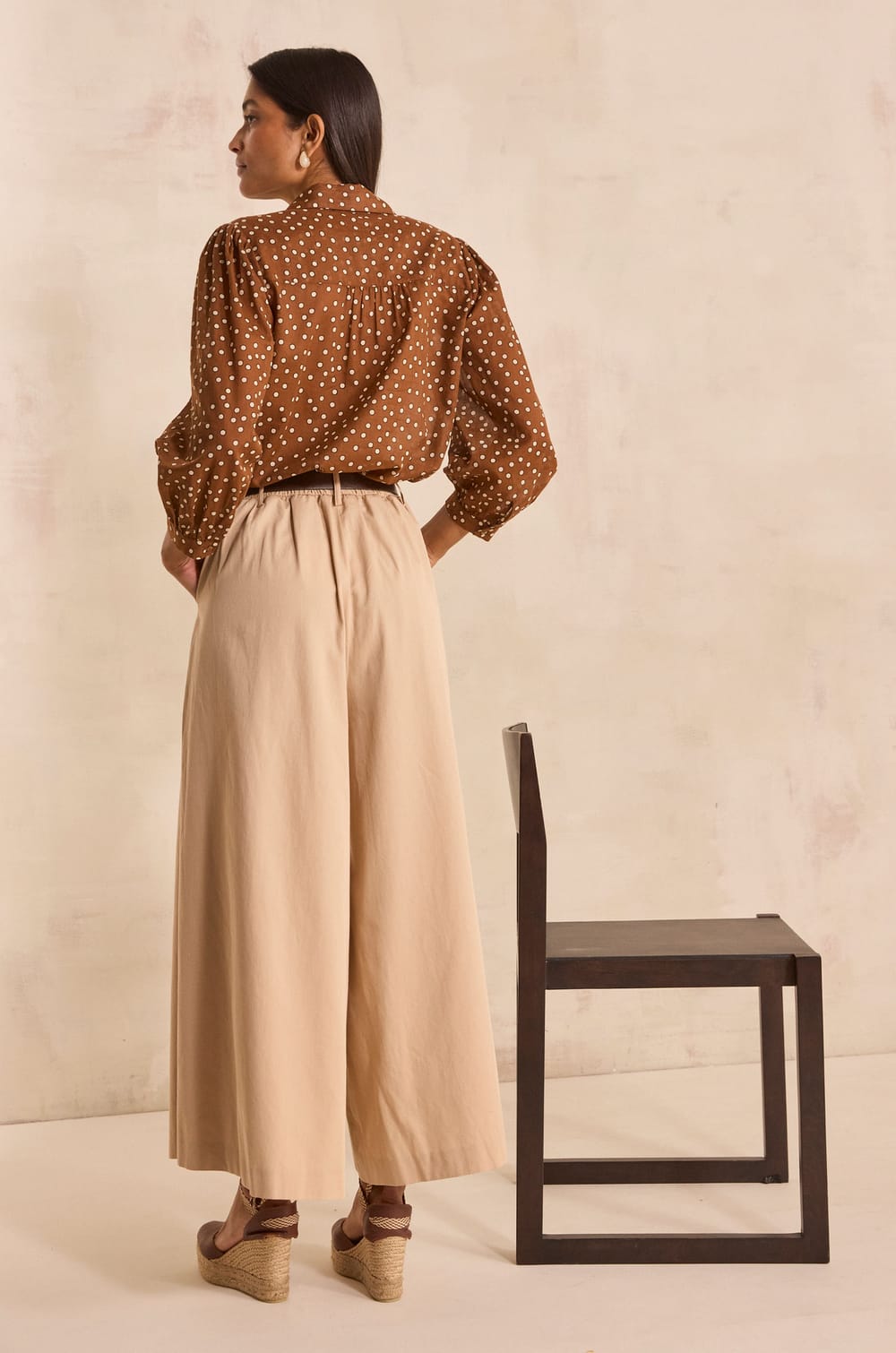 TATIANA extra large cotton trousers;${refinementColor}