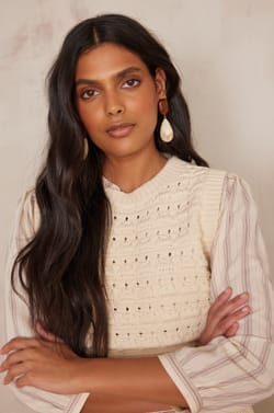 BIANCA cotton jumper;${refinementColor}