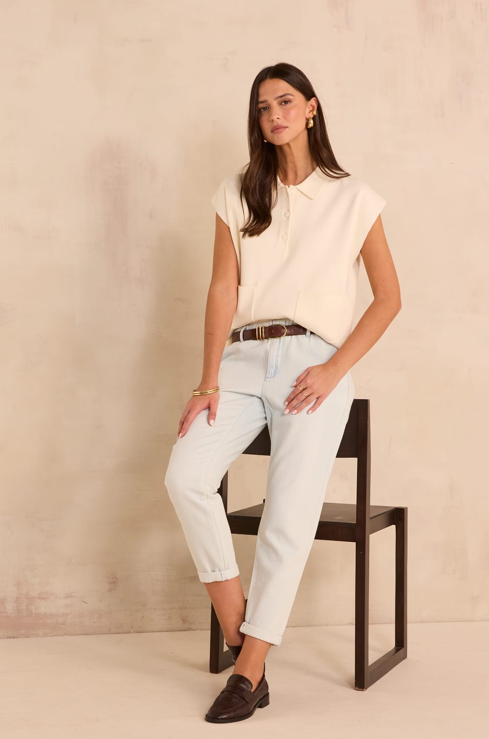 SABIL cotton chino pants;${refinementColor}