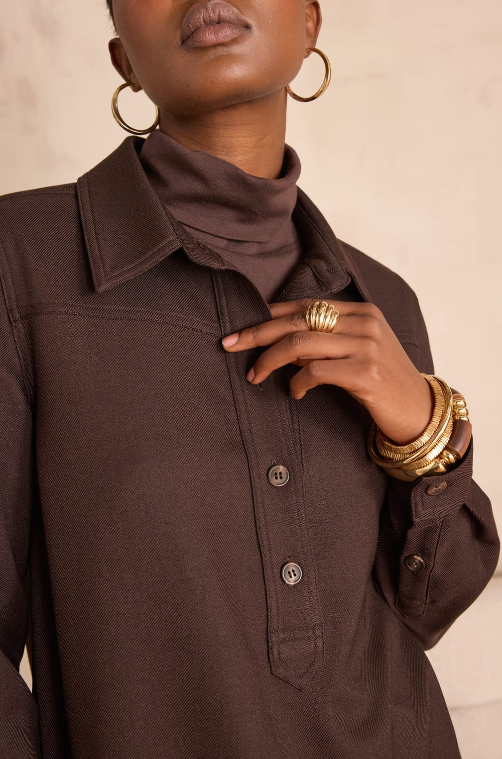 RISE shirt dress;${refinementColor}