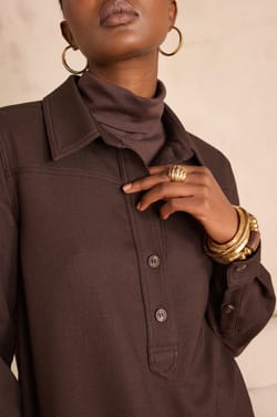 RISE shirt dress;${refinementColor}