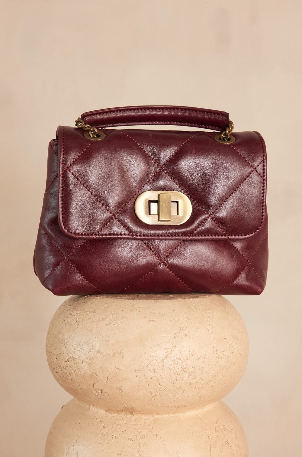 GABY MINI leather bag;${refinementColor}