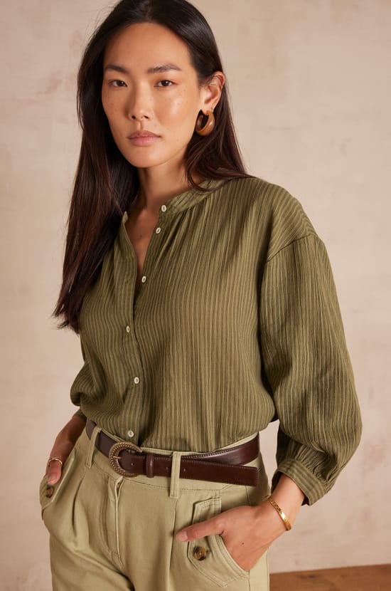 Blouse SIGRID en coton;${refinementColor}