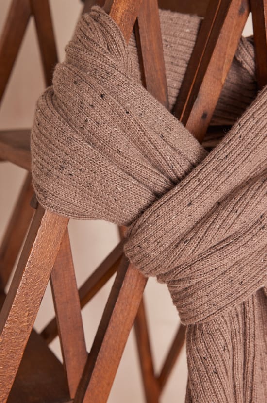 TIM ribbed wool scarf;${refinementColor}