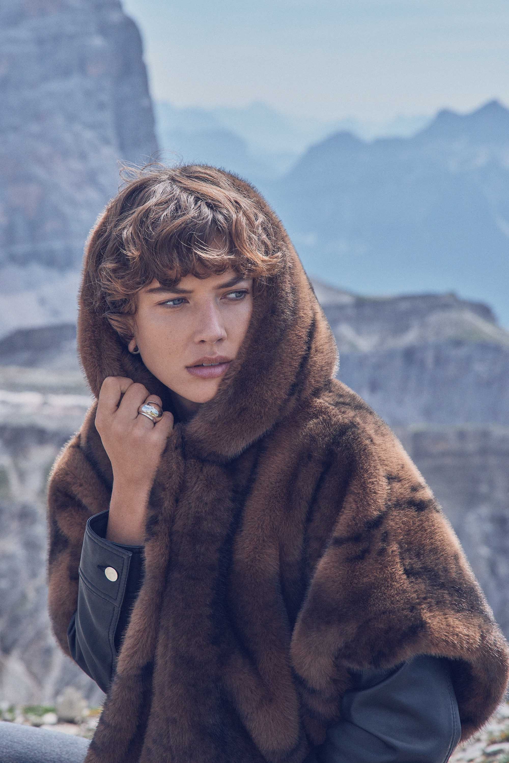 【AFTER PRAY】High-Neck Wool Blouson Brown High-Neck New Zealand Leather Jacket – Pre Preworks