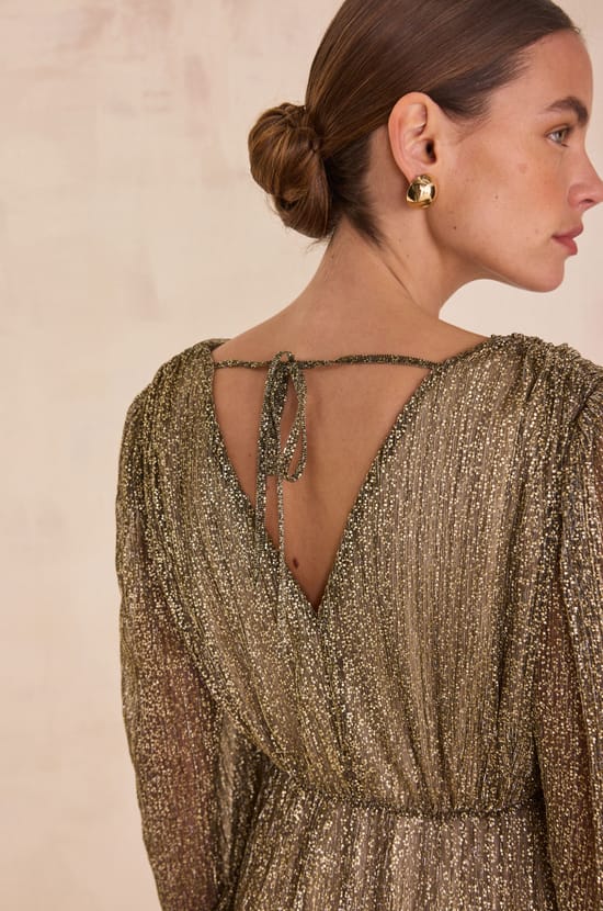 Long wrap dress BRIGHT;${refinementColor}