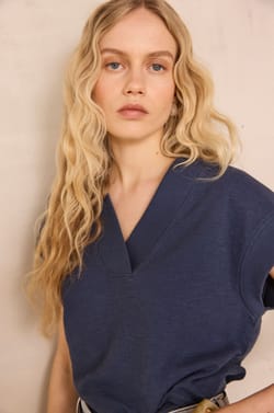 T-shirt manches courtes en coton LYS;${refinementColor}