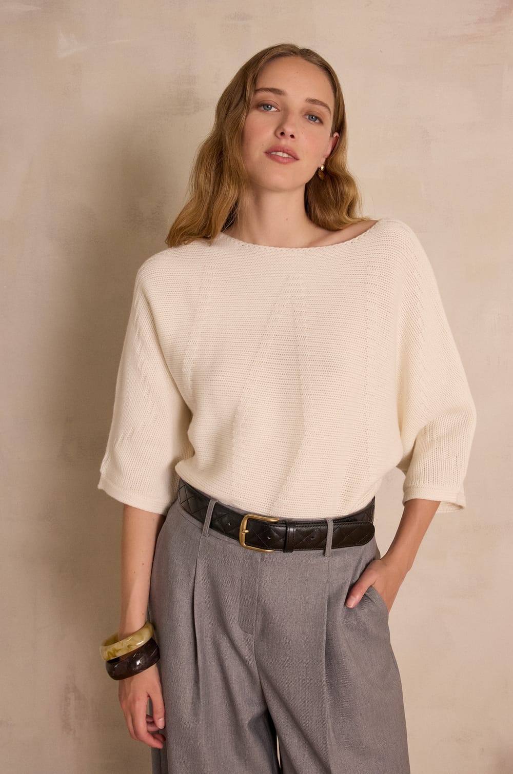 BAMBOU jumper 100% wool;${refinementColor}