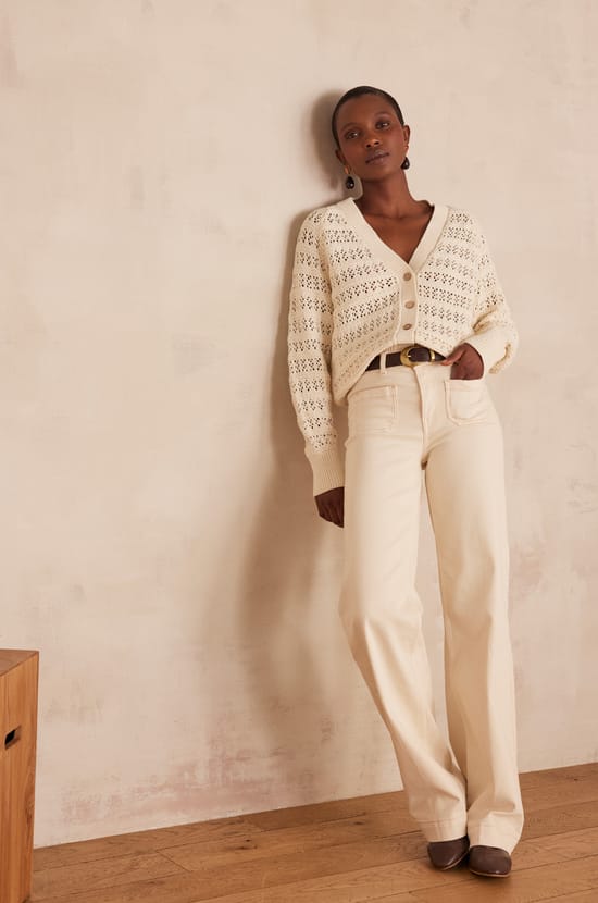 BASILIO cotton Cardigan;${refinementColor}