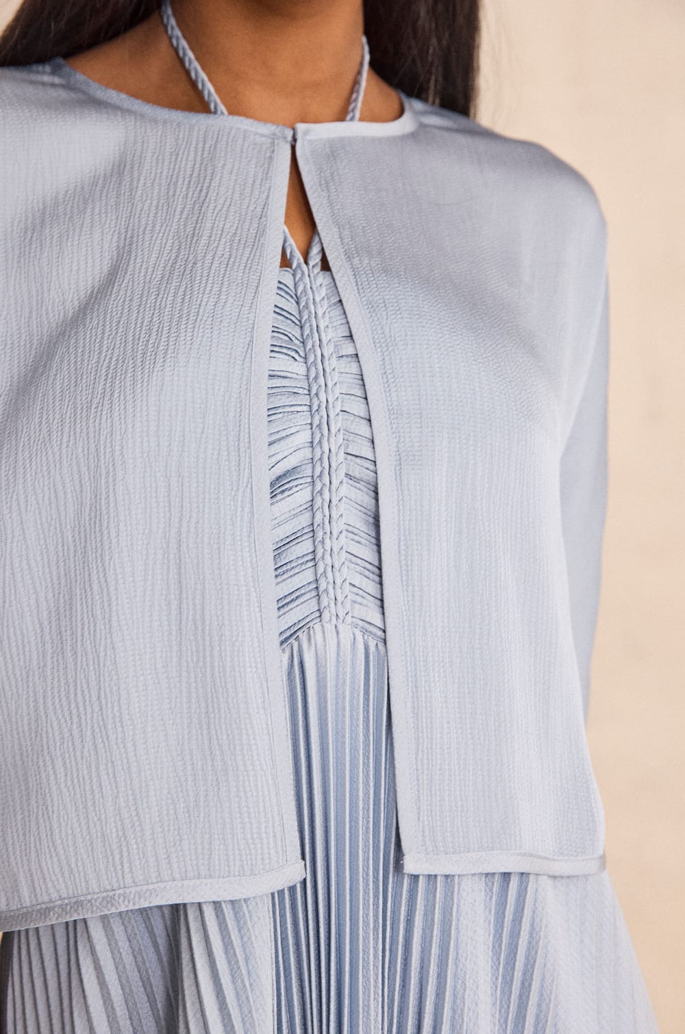 Flowy blouse with 3/4 sleeves DINO;${refinementColor}