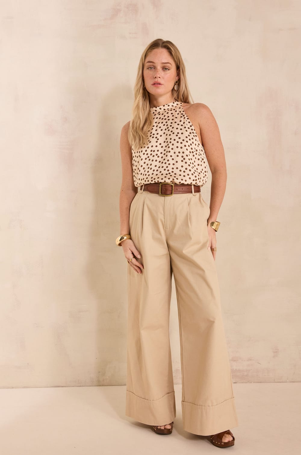 Wide cotton pants TEOPHILE;${refinementColor}