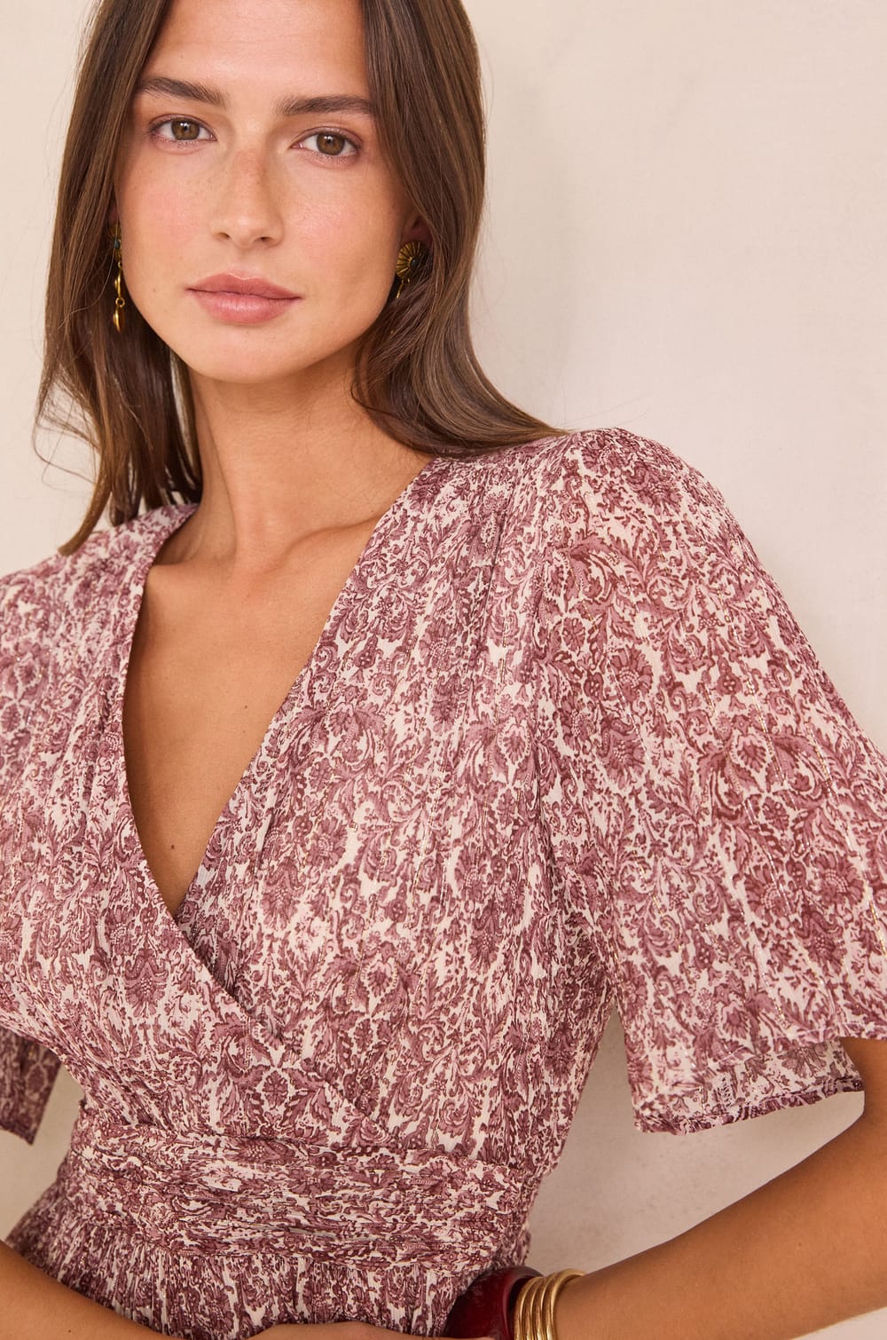 LOUMIA wrap long dress;${refinementColor}