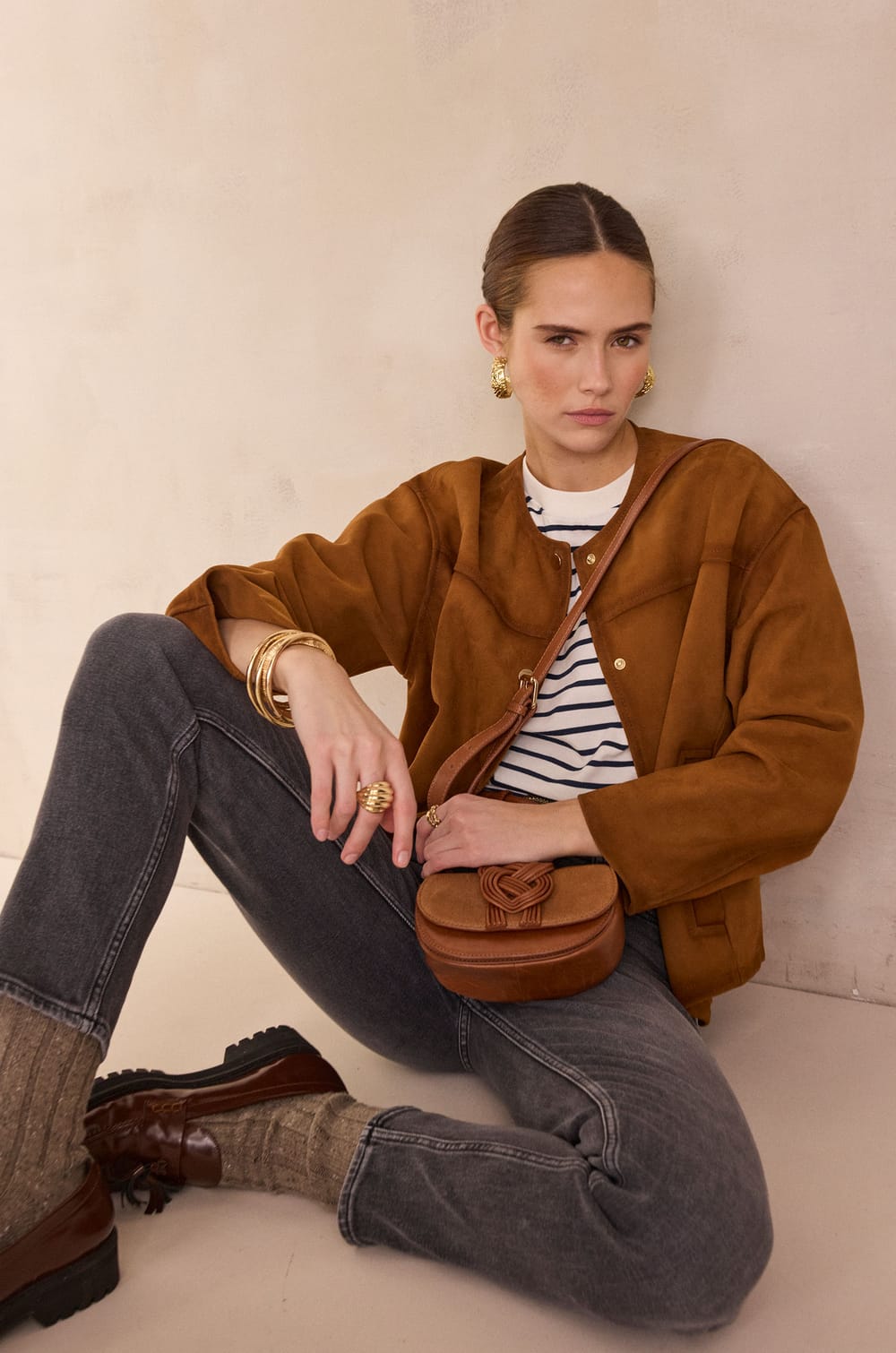 Short-sleeved T-shirt in 100% cotton LISETTE;${refinementColor}