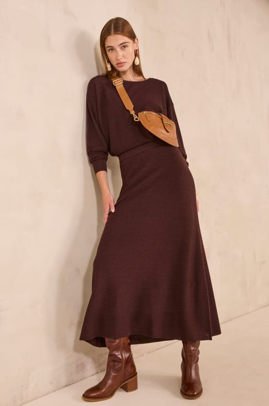 Long sleeve mixed wool sweater ALEA;${refinementColor}