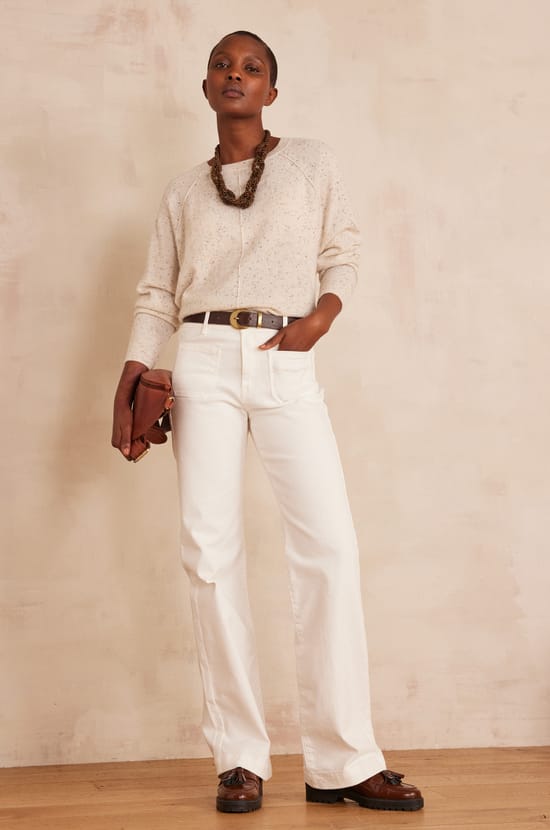 Pantalon large en coton LEA;${refinementColor}