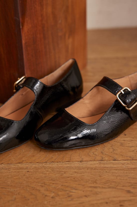 Ballerines VELVET en cuir verni;${refinementColor}