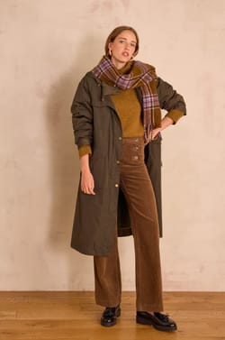 OXAN high-waisted wide-leg corduroy trousers;${refinementColor}