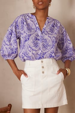 Blouse PAULO en coton;${refinementColor}