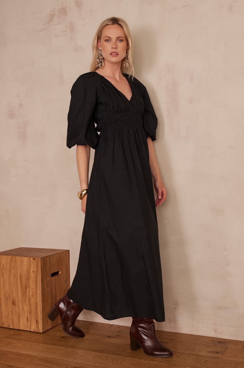 RAISON cotton dress;${refinementColor}