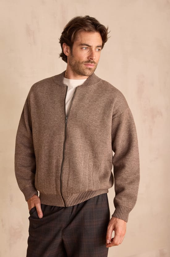 BAROUDEUR unisex bomber jacket in wool;${refinementColor}