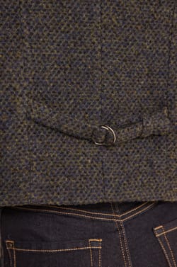 Pharrell tweed mixed wool sleeveless vest;${refinementColor}