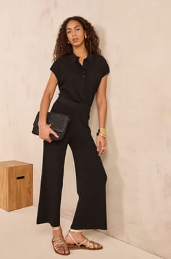 TIBAUT wide fine mesh pants;${refinementColor}