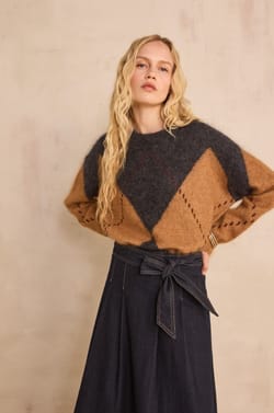 ALFONZO mohair blend sweater;${refinementColor}