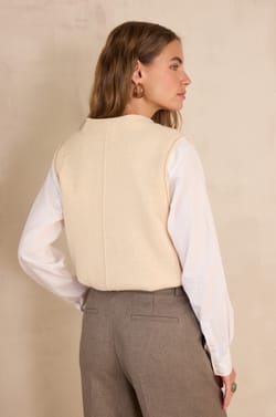 BASILE sleeveless jumper 100% wool;${refinementColor}