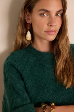 BRUNO Jumper in wool and mohair;${refinementColor}